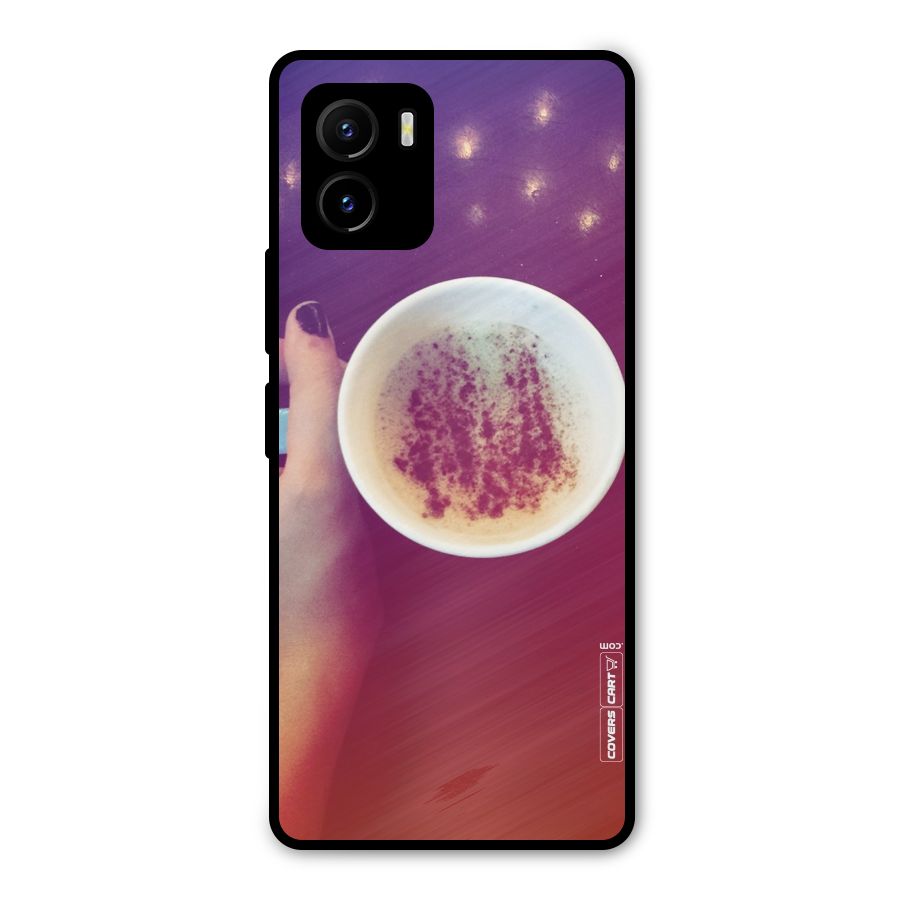 Bokeh Coffee Mug Metal Back Case for Vivo Y15s
