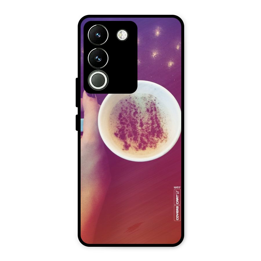 Bokeh Coffee Mug Metal Back Case for Vivo Y200