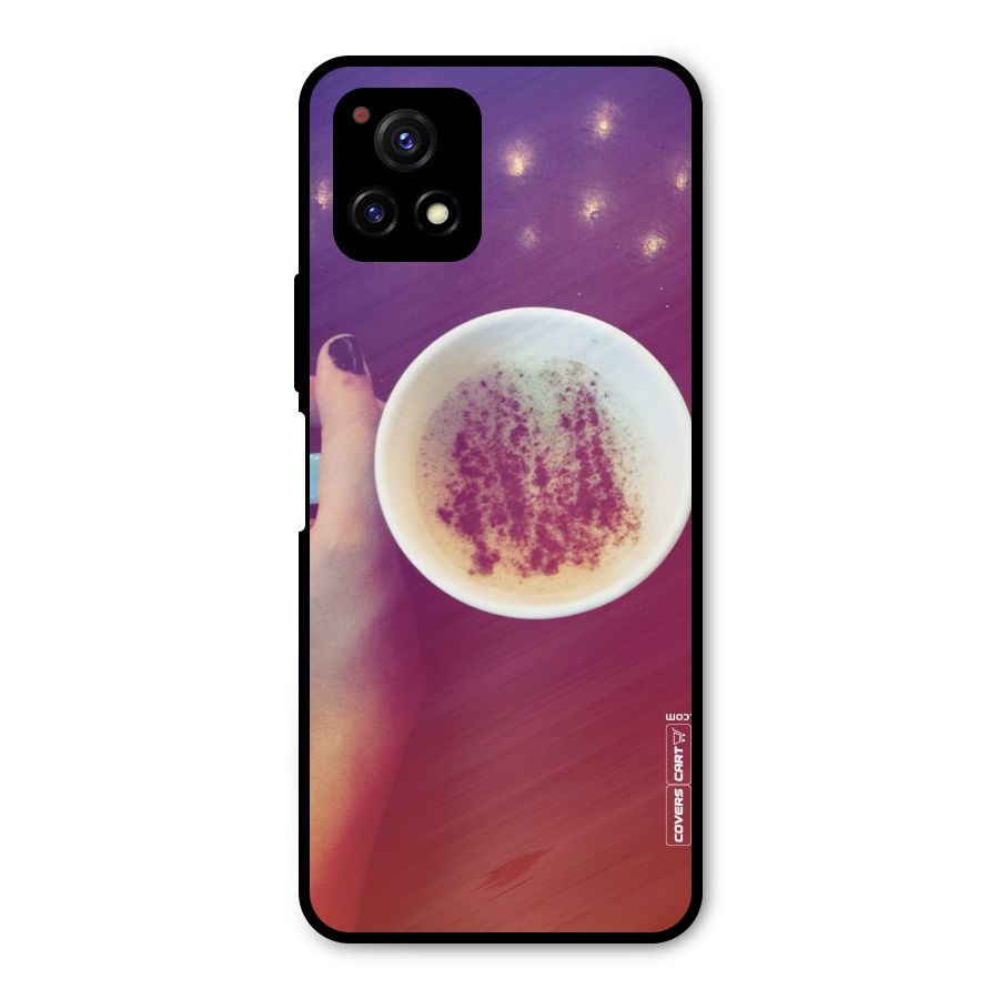 Bokeh Coffee Mug Metal Back Case for Vivo Y72 5G