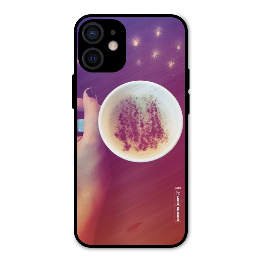 Bokeh Coffee Mug Metal Back Case for iPhone 12 Mini