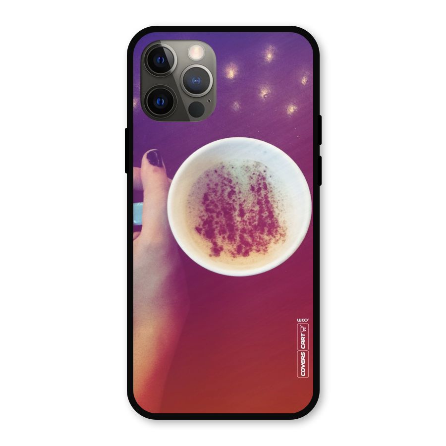 Bokeh Coffee Mug Metal Back Case for iPhone 12 Pro