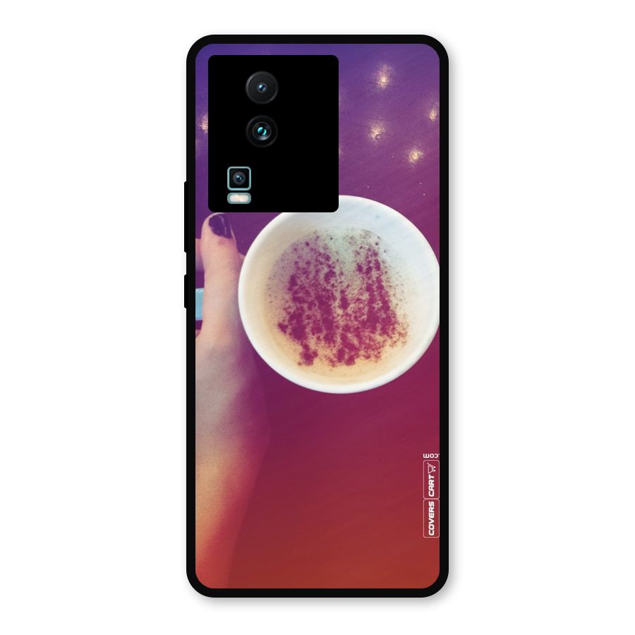 Bokeh Coffee Mug Metal Back Case for iQOO Neo 7 Pro