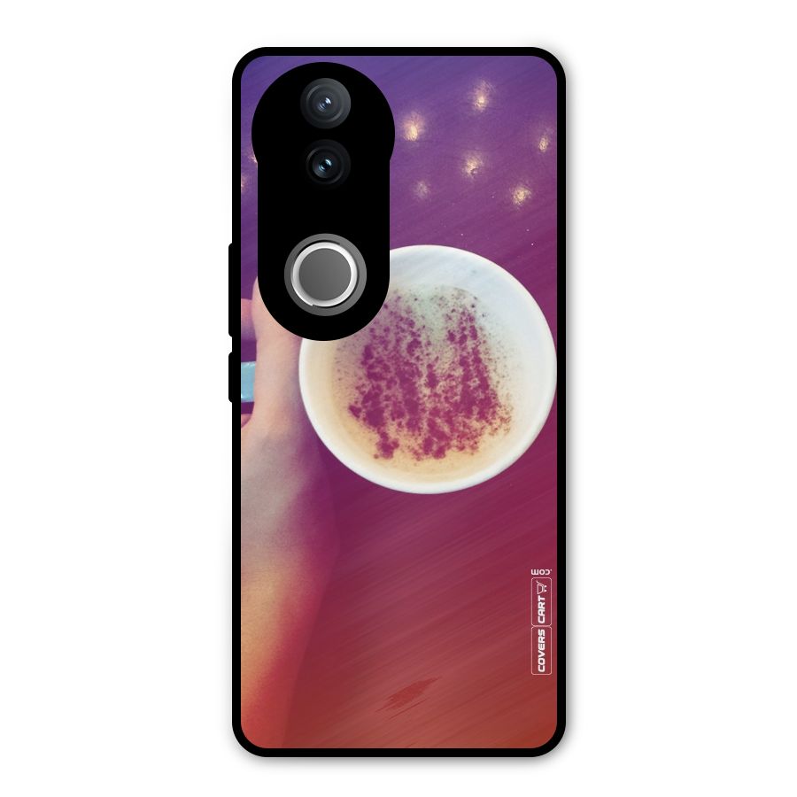 Bokeh Coffee Mug Metal Back Case for iQOO Z10R