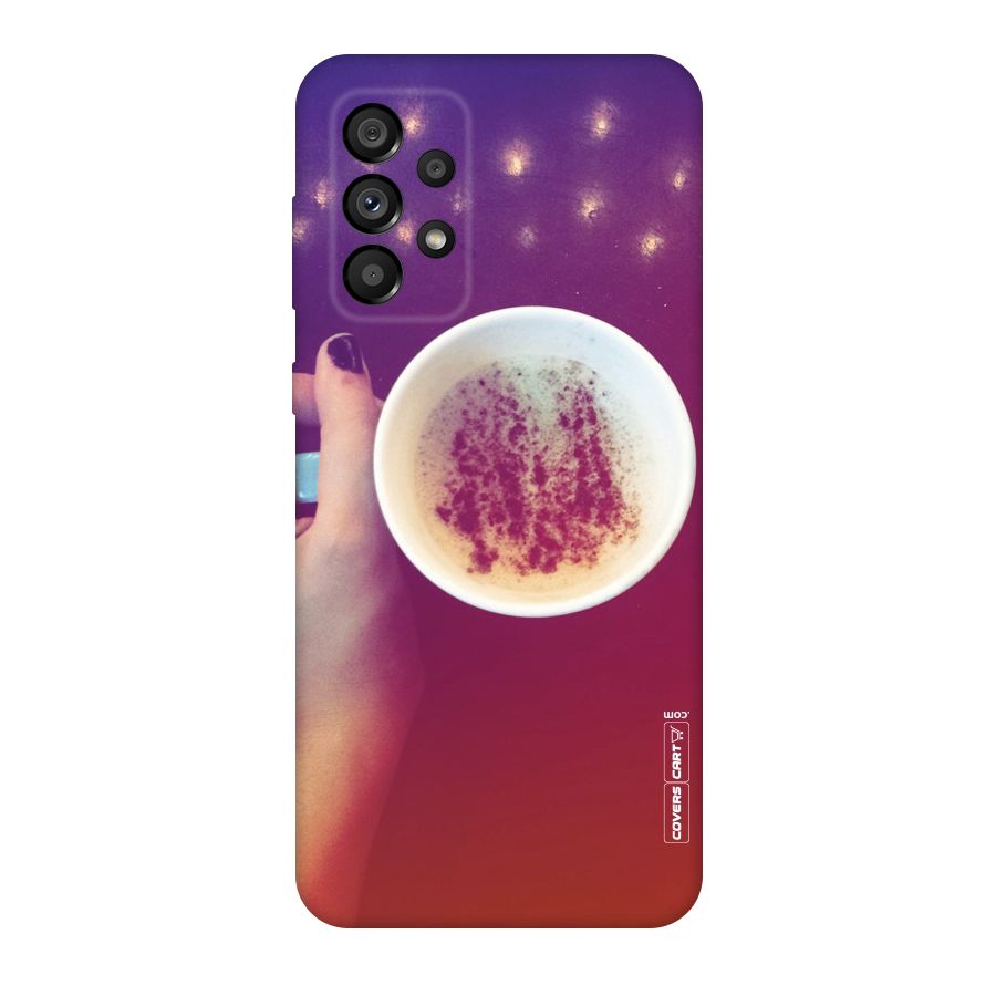 Bokeh Coffee Mug Original Polycarbonate Back Case for Galaxy A73 5G