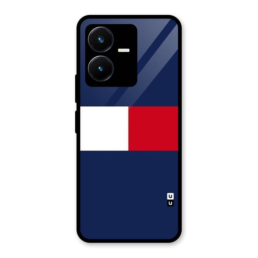 Bold Colours Glass Back Case for Vivo Y22s