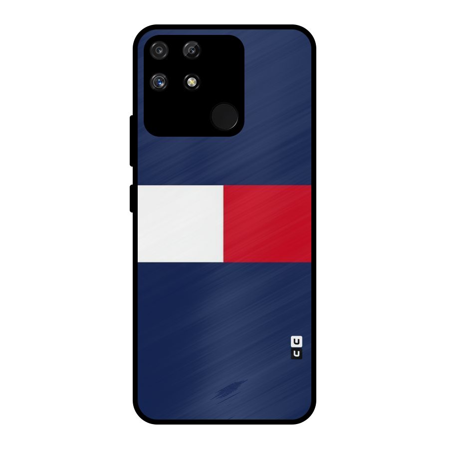Bold Colours Metal Back Case for Realme Narzo 50A