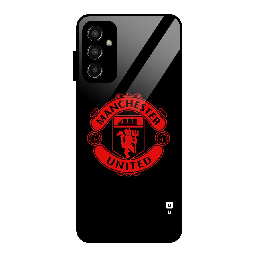 Bold Mancheter United Glass Back Case for Galaxy F13