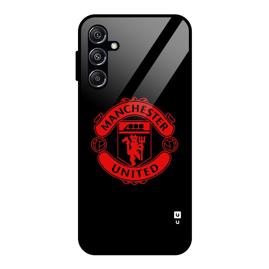Bold Mancheter United Glass Back Case for Galaxy M34 5G
