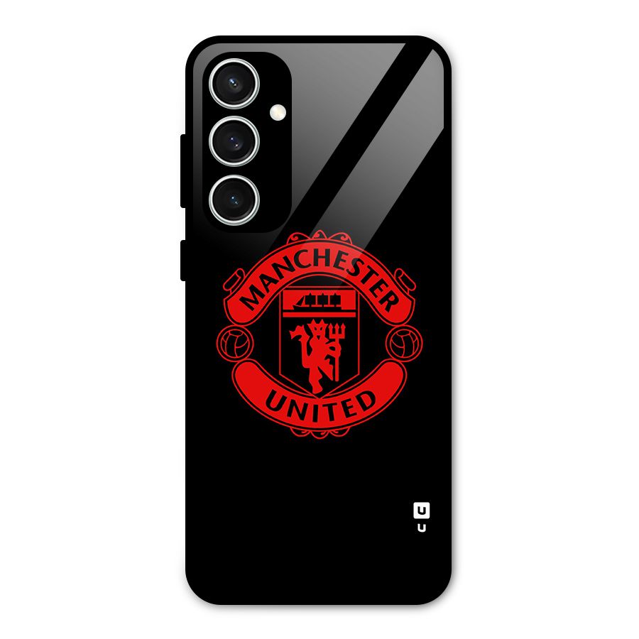Bold Mancheter United Glass Back Case for Galaxy S23 FE