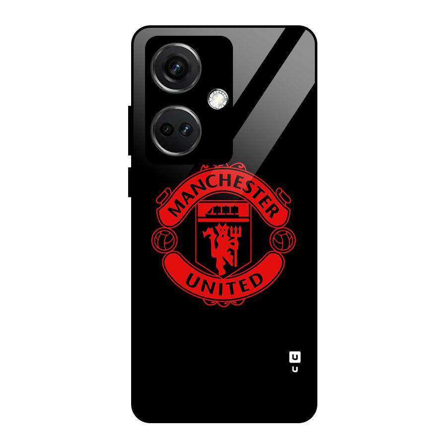 Bold Mancheter United Glass Back Case for OnePlus Nord CE 3 5G