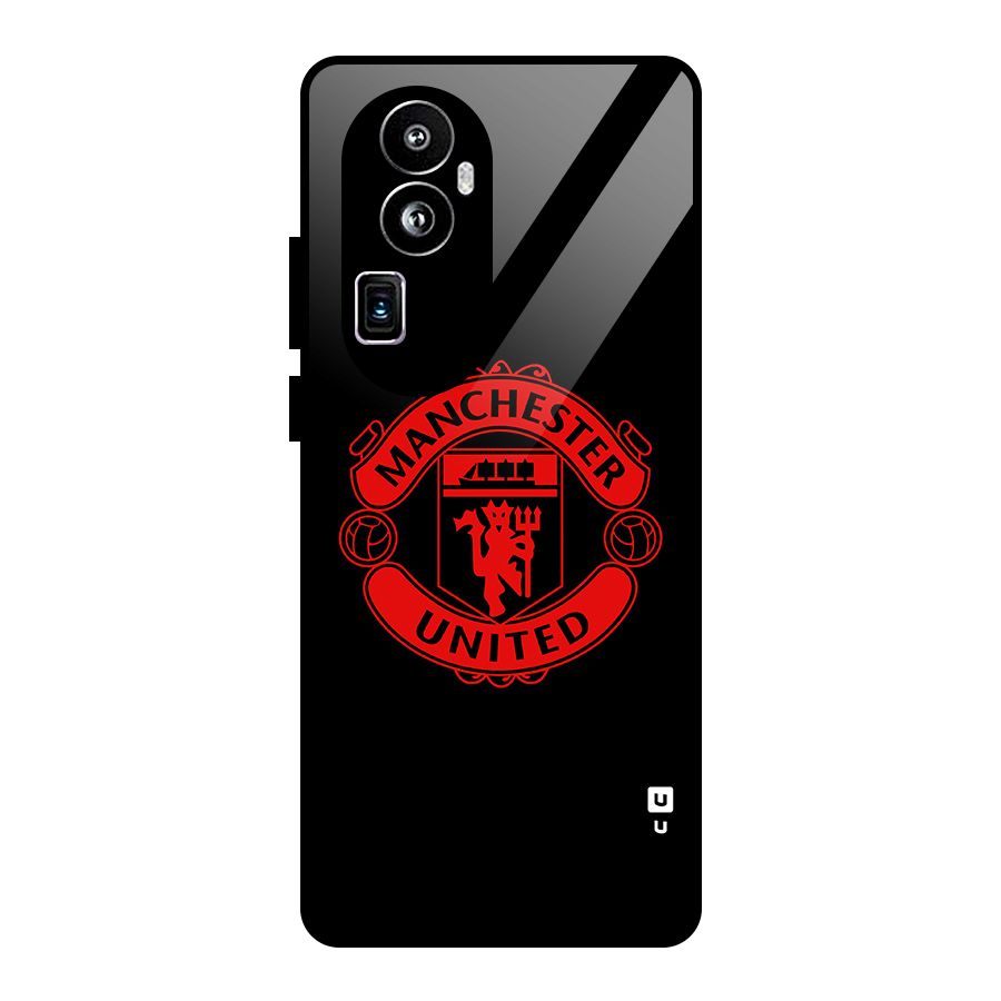 Bold Mancheter United Glass Back Case for Oppo Reno10 Pro Plus