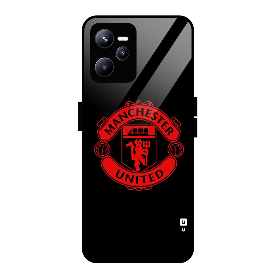 Bold Mancheter United Glass Back Case for Realme C35