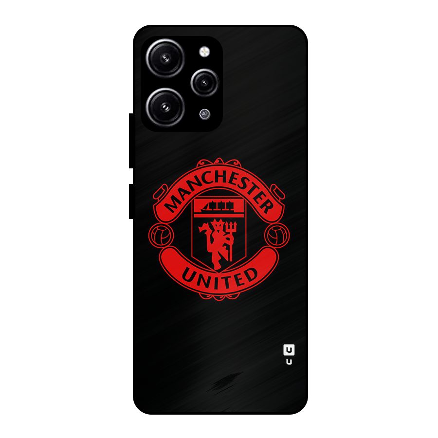 Bold Mancheter United Glass Back Case for Redmi 12 4G