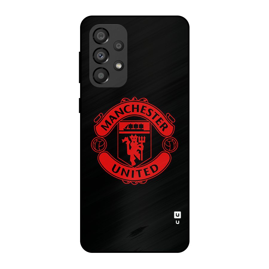 Bold Mancheter United Metal Back Case for Galaxy A33 5G
