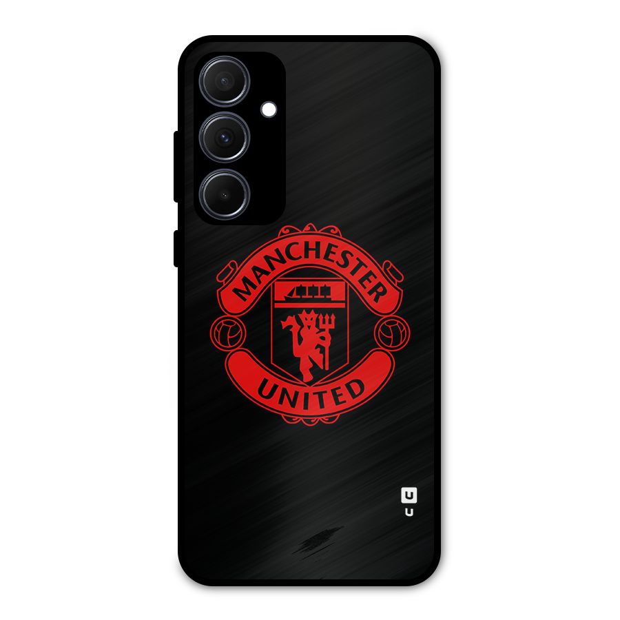 Bold Mancheter United Metal Back Case for Galaxy A35