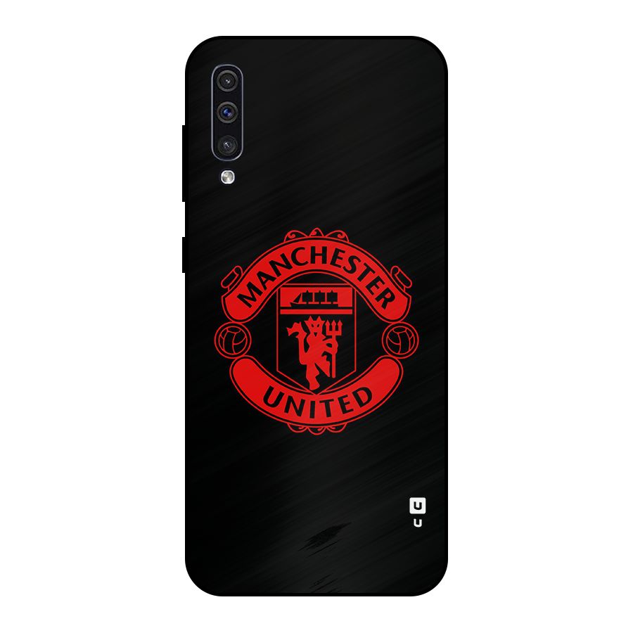 Bold Mancheter United Metal Back Case for Galaxy A50s