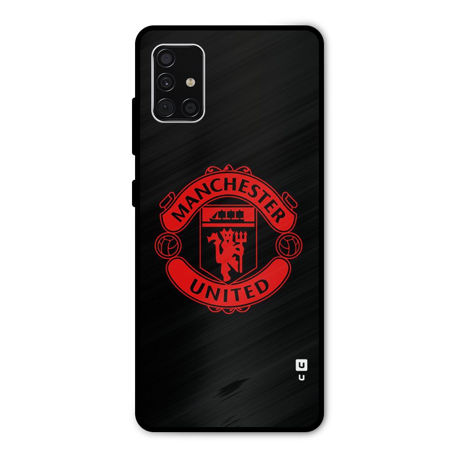 Bold Mancheter United Metal Back Case for Galaxy A51