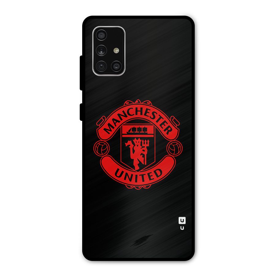Bold Mancheter United Metal Back Case for Galaxy A71