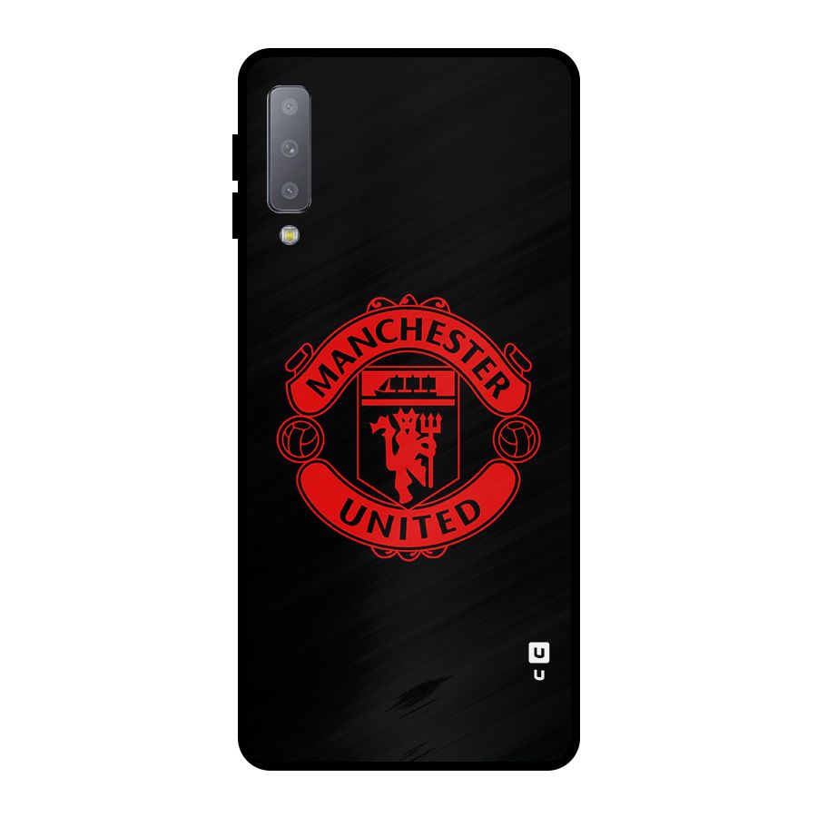 Bold Mancheter United Metal Back Case for Galaxy A7 (2018)