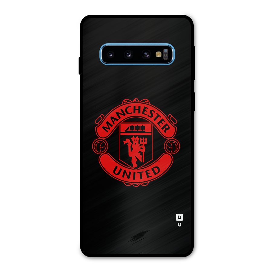 Bold Mancheter United Metal Back Case for Galaxy S10