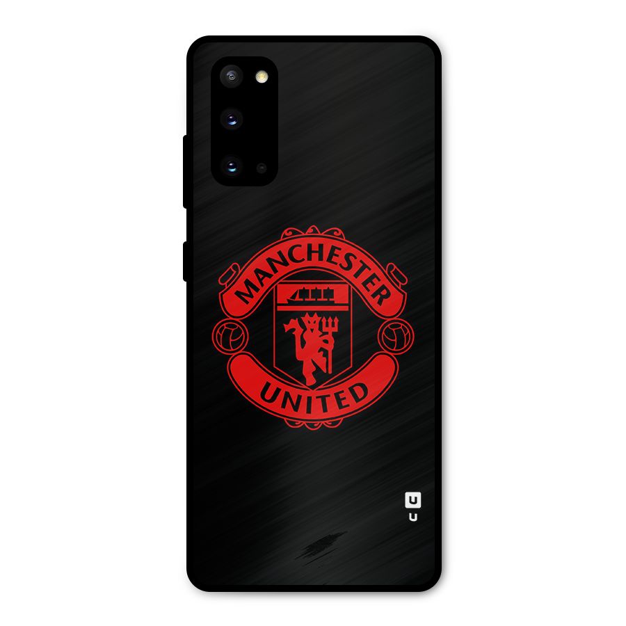 Bold Mancheter United Metal Back Case for Galaxy S20