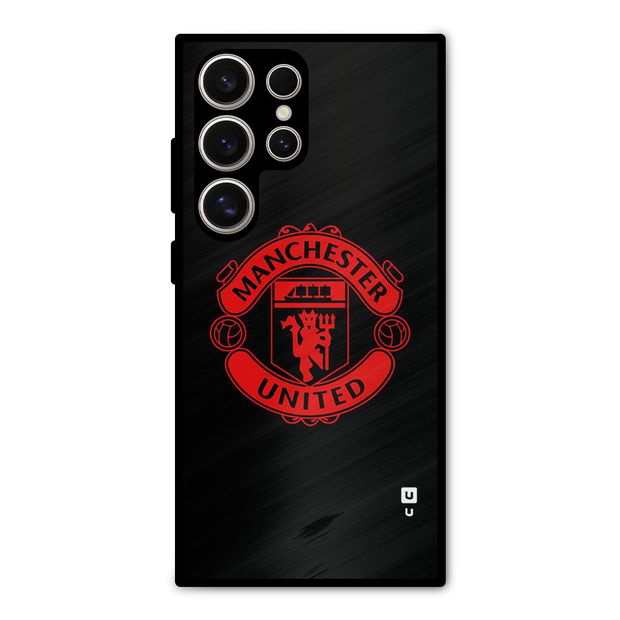 Bold Mancheter United Metal Back Case for Galaxy S24 Ultra