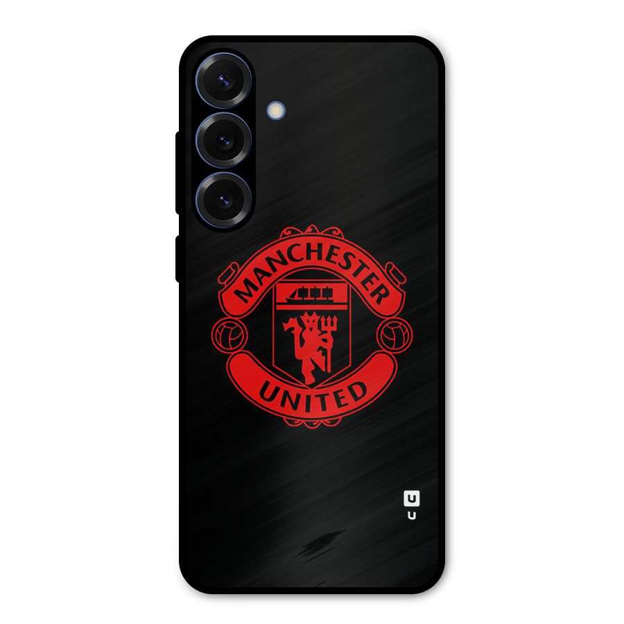 Bold Mancheter United Metal Back Case for Galaxy S25 Plus