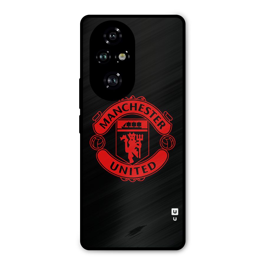 Bold Mancheter United Metal Back Case for Honor 200 Pro