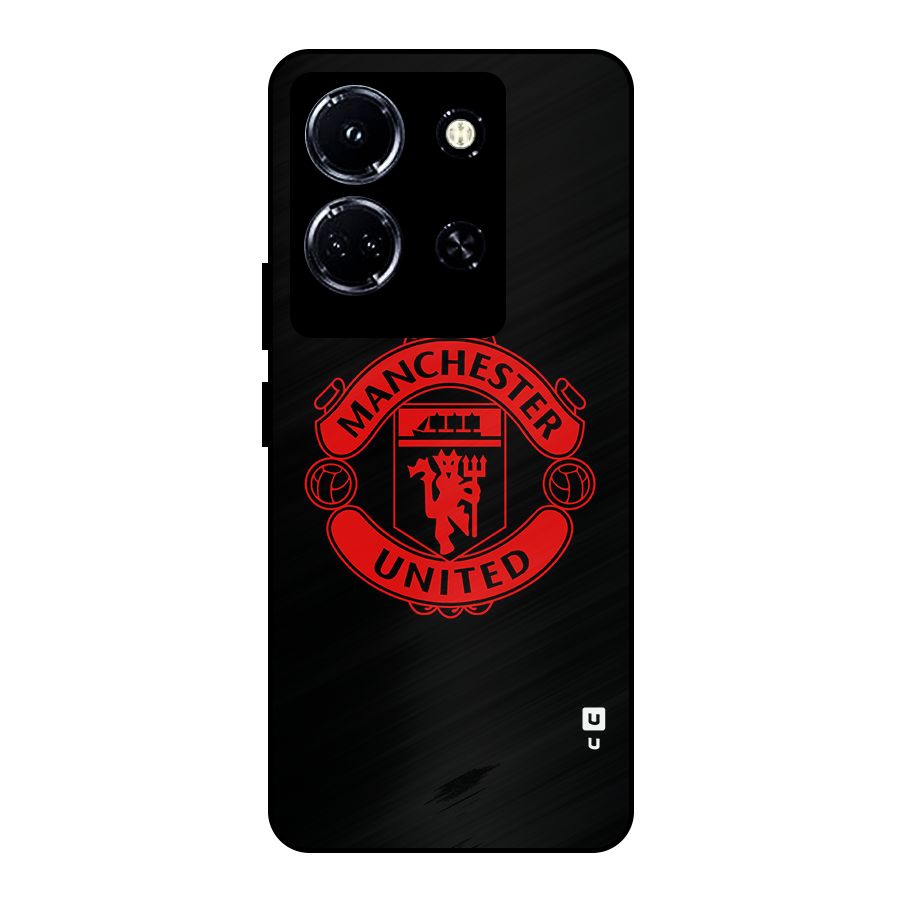 Bold Mancheter United Metal Back Case for Infinix Note 30 5G