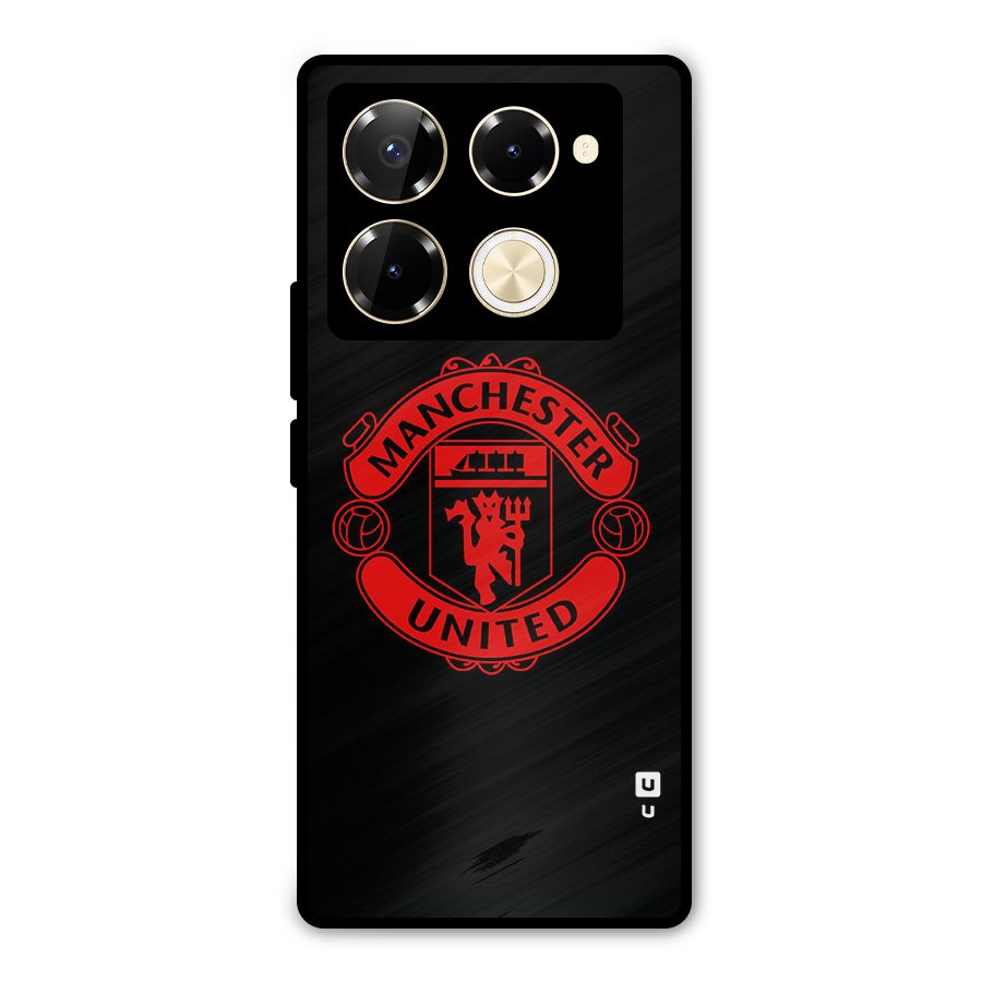 Bold Mancheter United Metal Back Case for Infinix Note 40 Pro