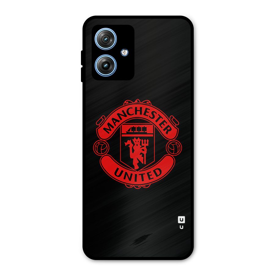 Bold Mancheter United Metal Back Case for Moto G54