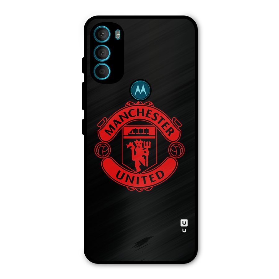 Bold Mancheter United Metal Back Case for Moto G71 5G