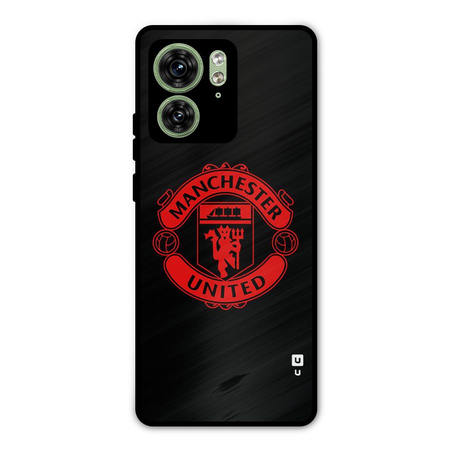 Bold Mancheter United Metal Back Case for Motorola Edge 40 5G