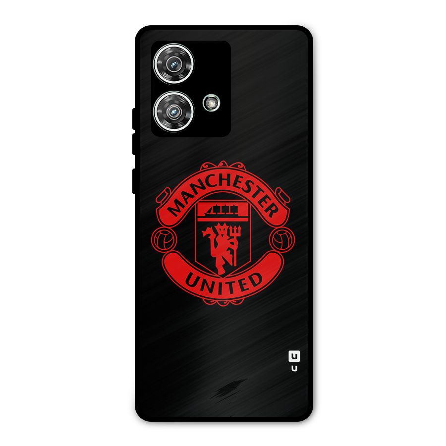Bold Mancheter United Metal Back Case for Motorola Edge 40 Neo