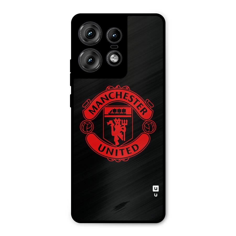 Bold Mancheter United Metal Back Case for Motorola Edge 50 Pro