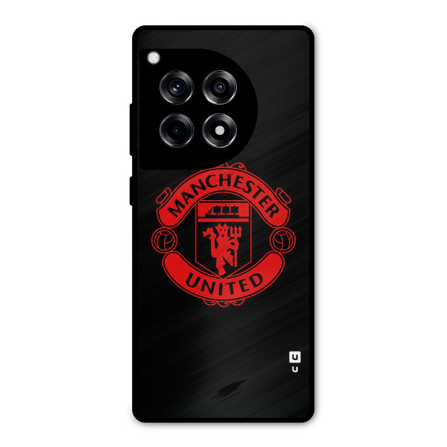 Bold Mancheter United Metal Back Case for OnePlus 12R