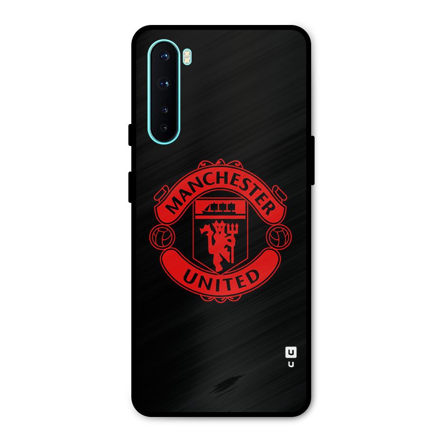 Bold Mancheter United Metal Back Case for OnePlus Nord