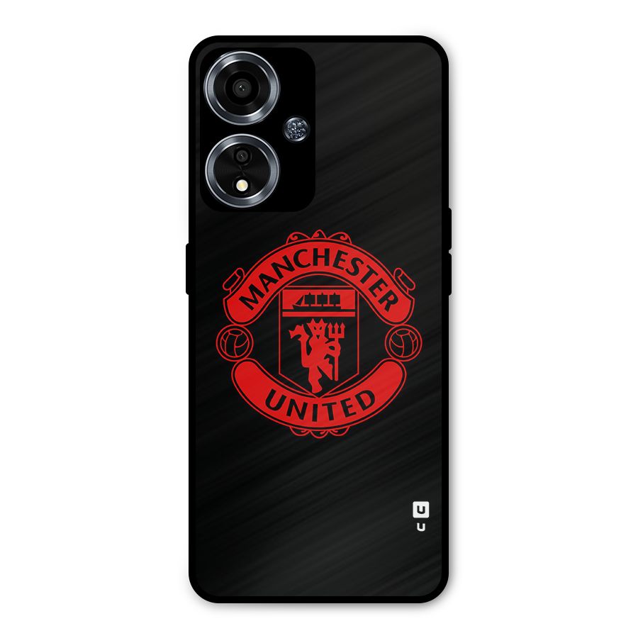 Bold Mancheter United Metal Back Case for Oppo A59