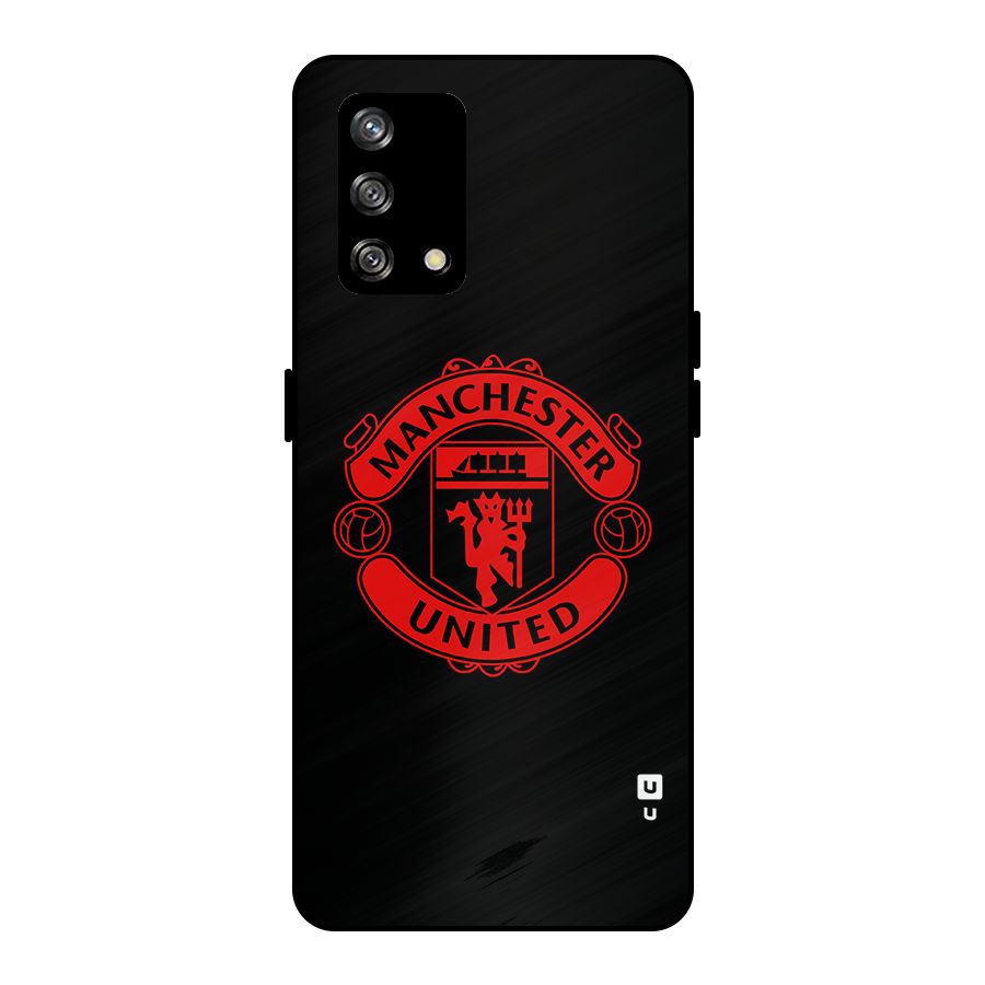 Bold Mancheter United Metal Back Case for Oppo F19