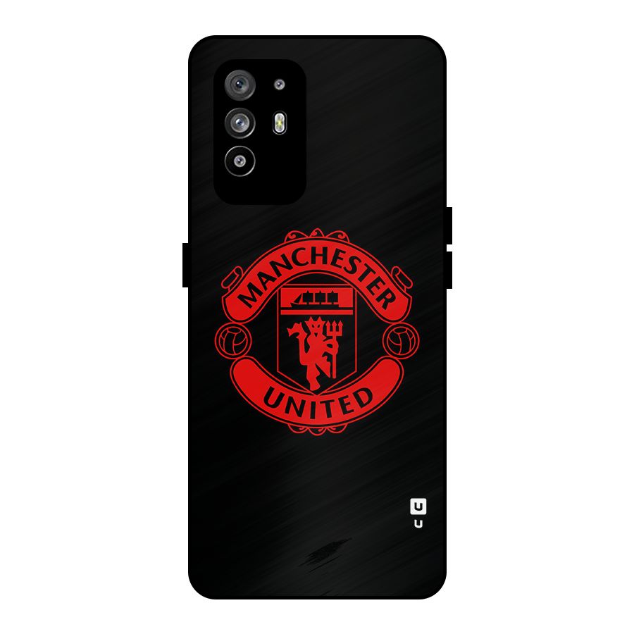Bold Mancheter United Metal Back Case for Oppo F19 Pro Plus 5G