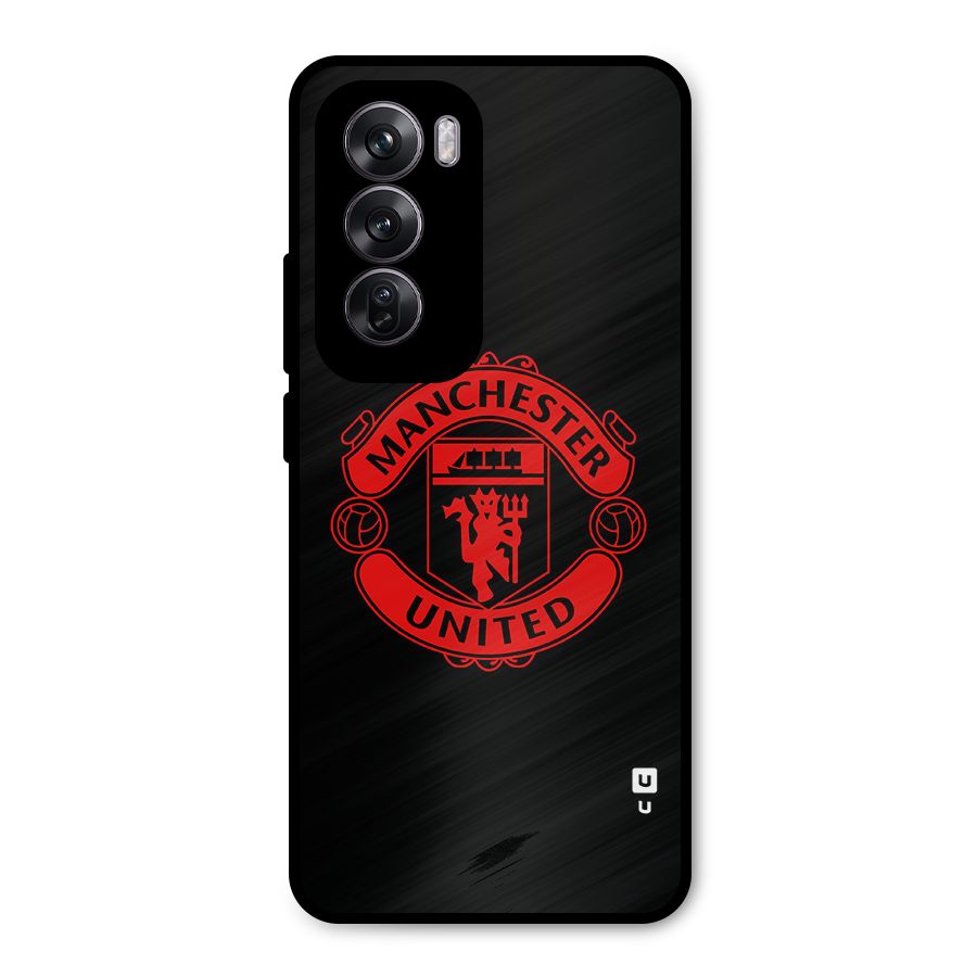 Bold Mancheter United Metal Back Case for Oppo Reno12 Pro