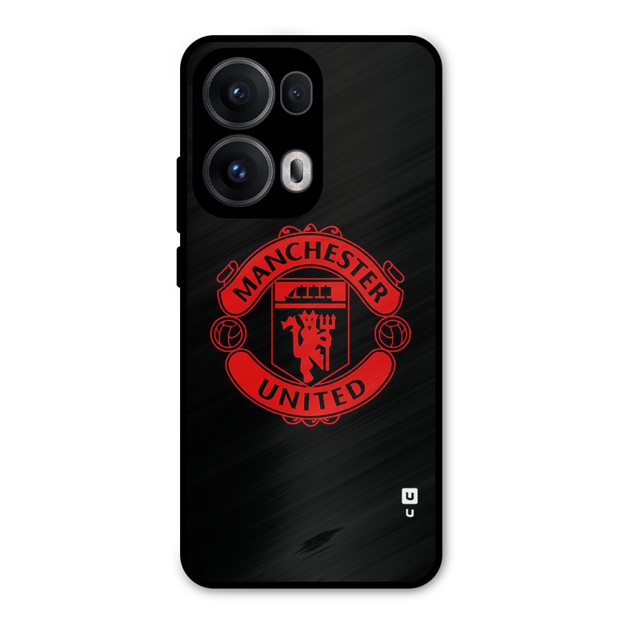 Bold Mancheter United Metal Back Case for Oppo Reno13 Pro