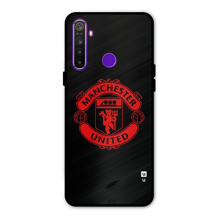 Bold Mancheter United Metal Back Case for Realme 5i
