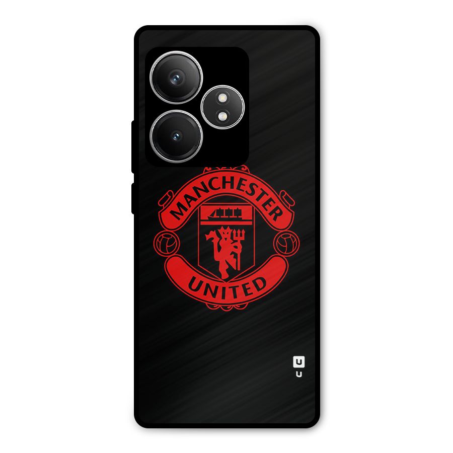 Bold Mancheter United Metal Back Case for Realme GT 6T