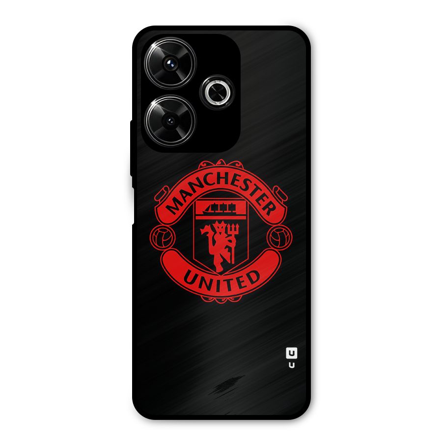 Bold Mancheter United Metal Back Case for Redmi 13 5G