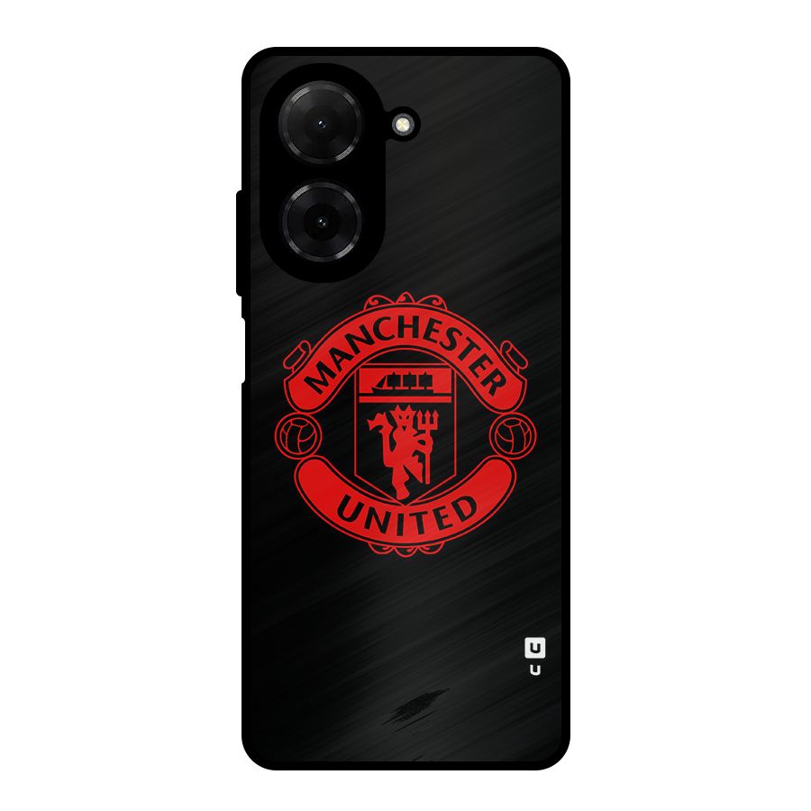 Bold Mancheter United Metal Back Case for Redmi A5 4G