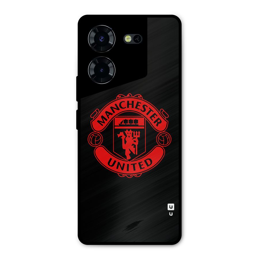 Bold Mancheter United Metal Back Case for Tecno Pova 5 Pro 5G