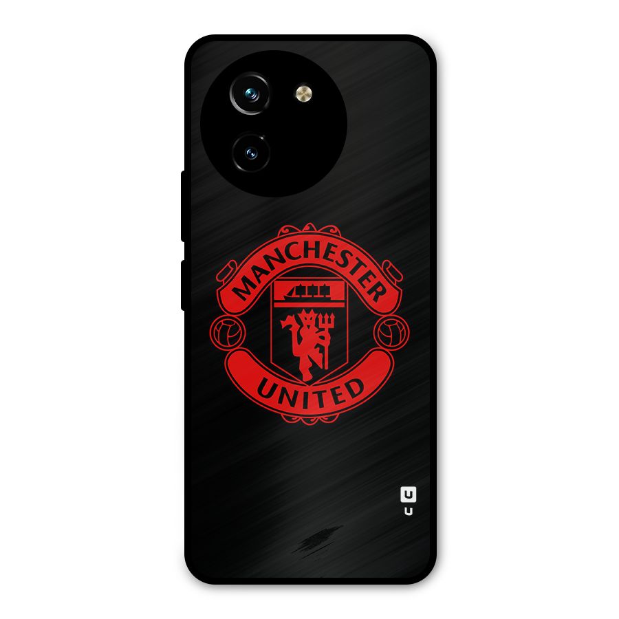 Bold Mancheter United Metal Back Case for Vivo T3x