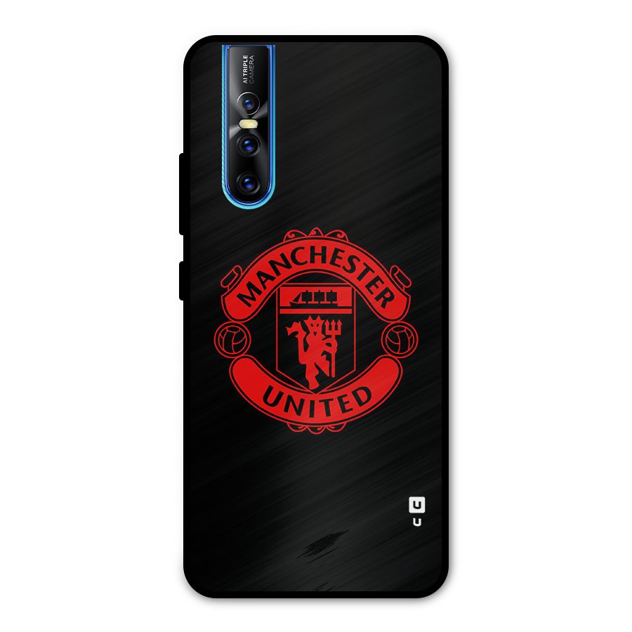 Bold Mancheter United Metal Back Case for Vivo V15 Pro