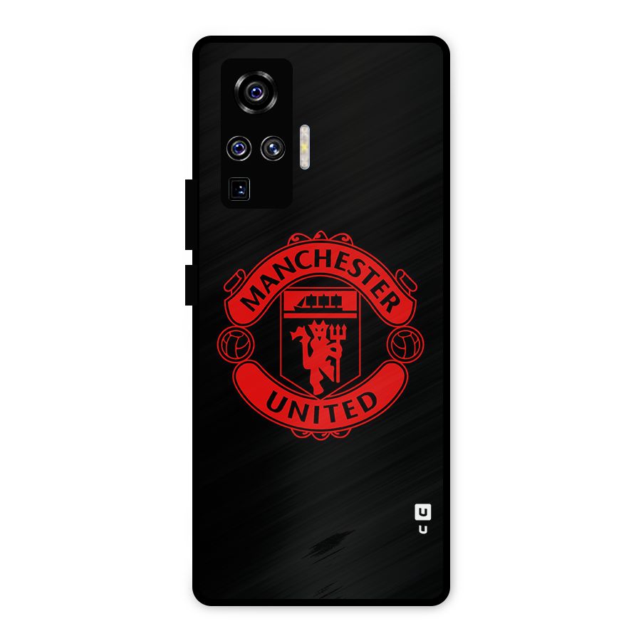 Bold Mancheter United Metal Back Case for Vivo X50 Pro